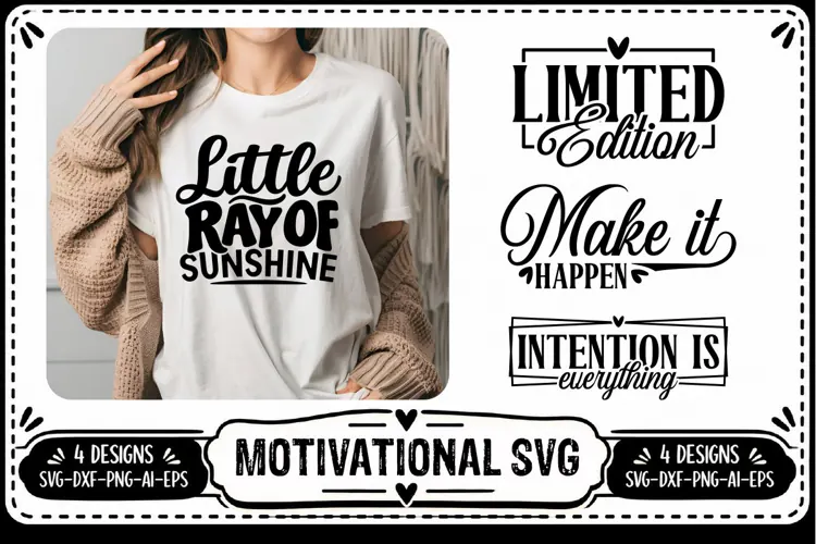 Motivation Quotes Svg 4 Designs