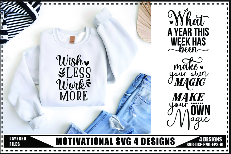 Motivation Svg 4 Designs, Self Love Motivation Svg