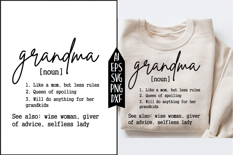 Grandma SVG Digital File