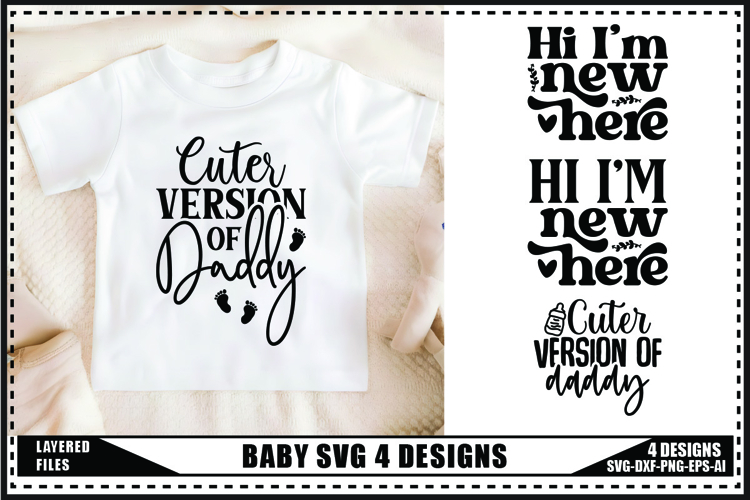 Funny Baby Svg 4 Designs, Newborn Svg