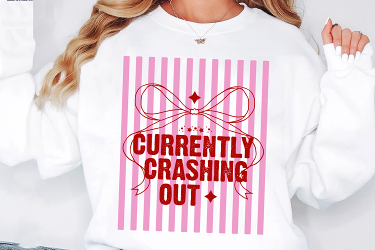 Currently Crashing Out Svg Cut Files Creative Art