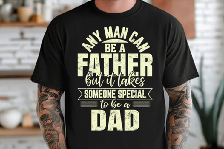 Mens Fathers day T-shirt Dad Svg Design