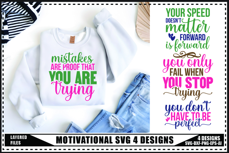 Motivation Svg 4 Designs, Self Love Motivation Svg