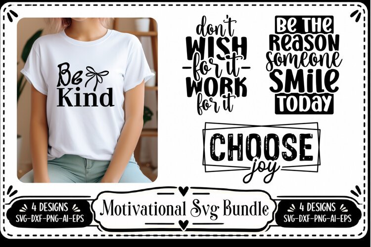 Motivation Quotes Svg 4 Designs example image 1