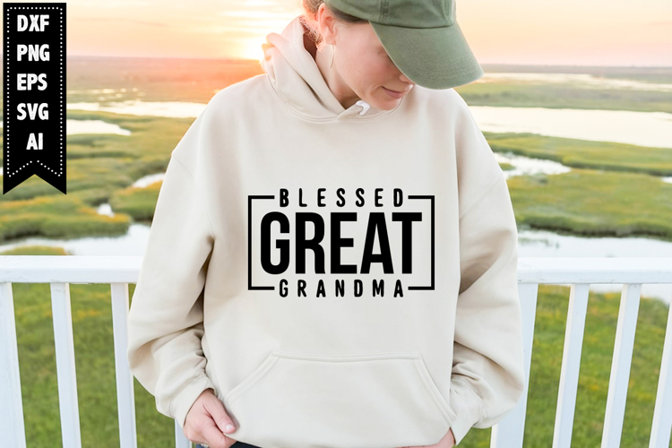 Blessed Great Grandma Svg, Grandma Svg Designs