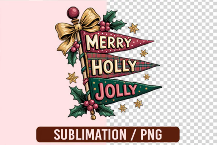 Merry Holly Jolly Sublimation