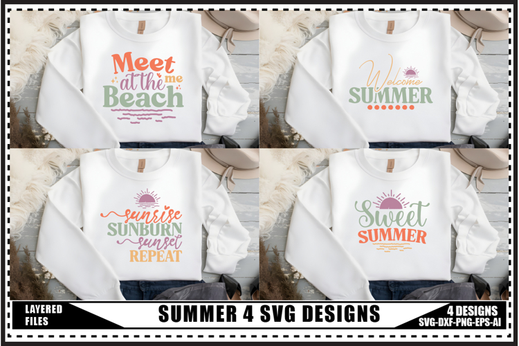 Summer Svg 4 Designs