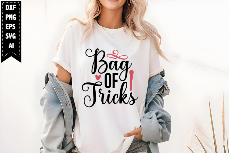 Bag Of Tricks Svg, Funny Makeup Svg