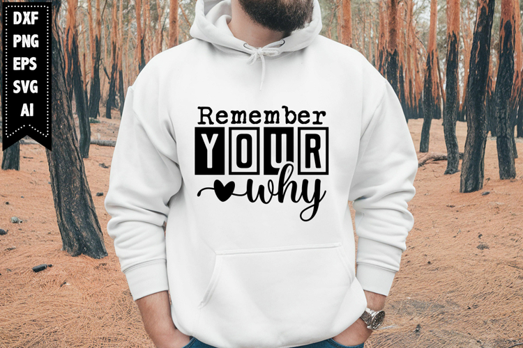 Remember Your Why Svg, Motivation Svg Designs