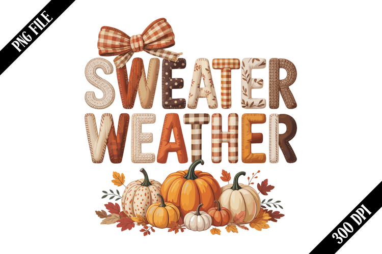 Sweater Weather Cozy Fall PNG Designs