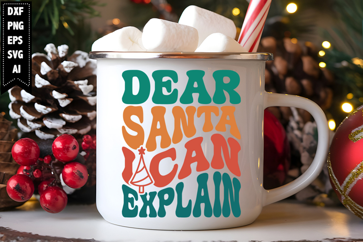Dear Santa I can explain Svg, Christmas Svg, Xmas Svg