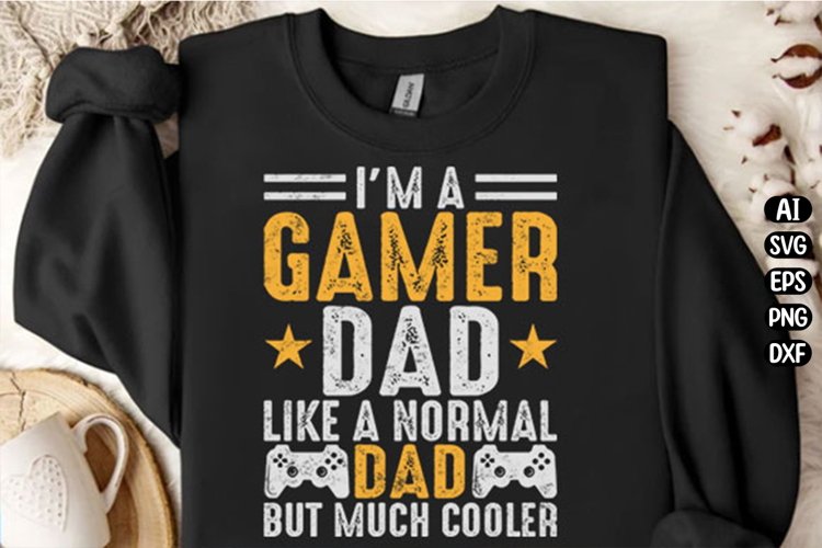Cool Dad Gaming Svg Design