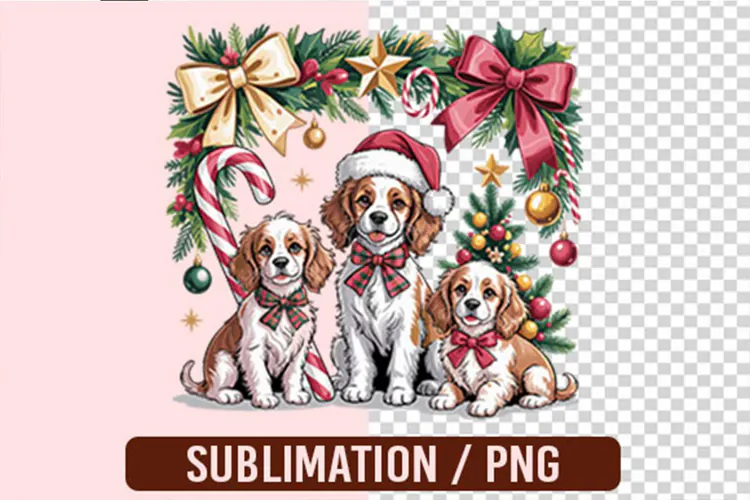 Christmas Dachshund Sublimation PNG Designs