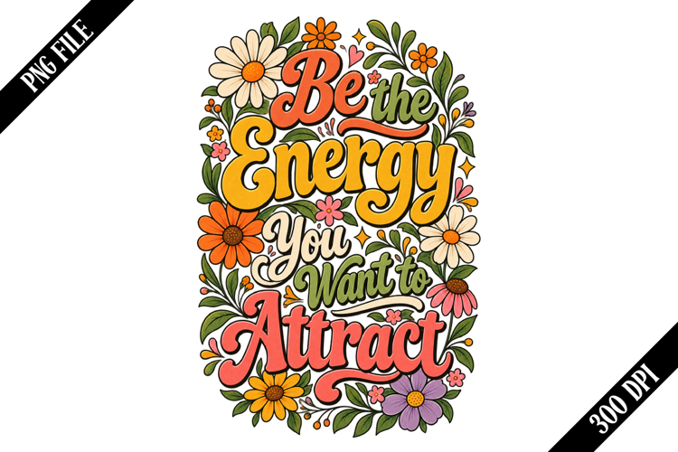 Be the Energy You Want to Attract PNG Designs