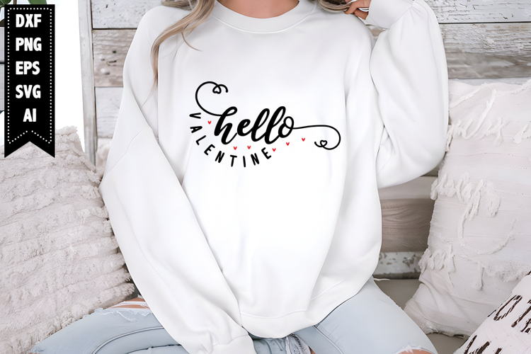 Hello Valentine Svg Image 17