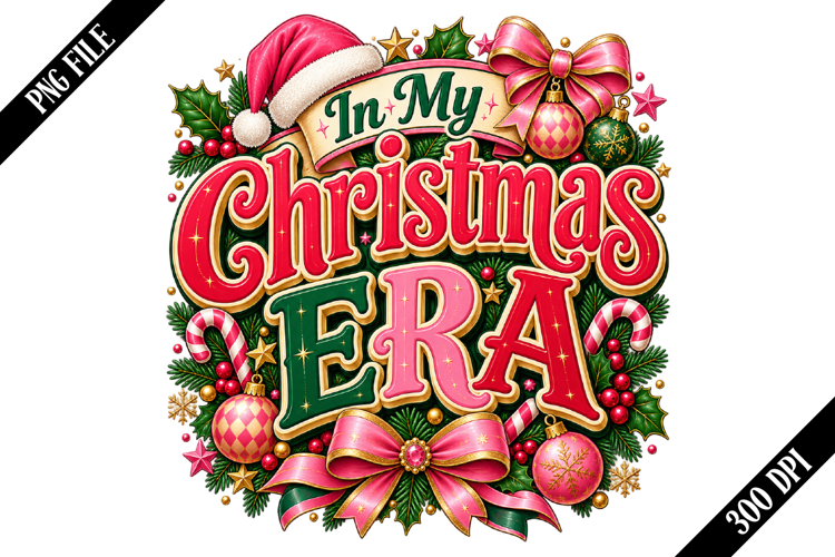 In My Christmas Era PNG Designs