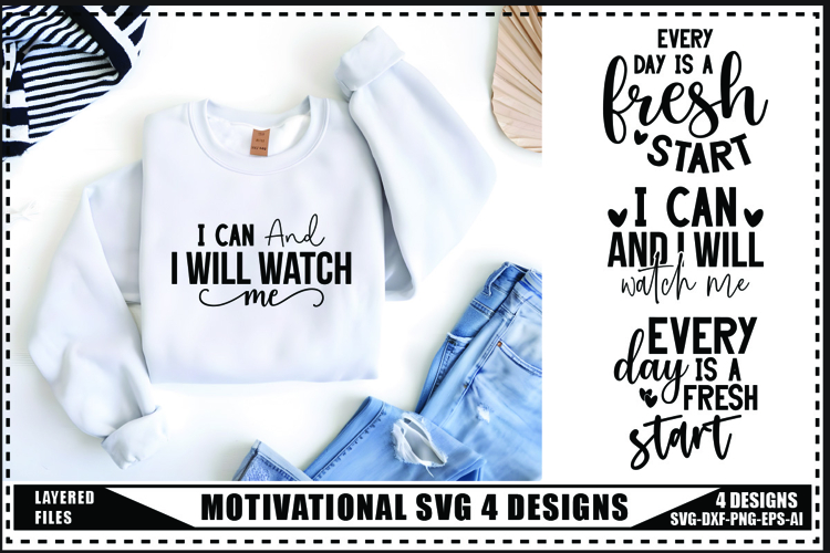 Motivation Svg 4 Designs, Self Love Motivation Svg