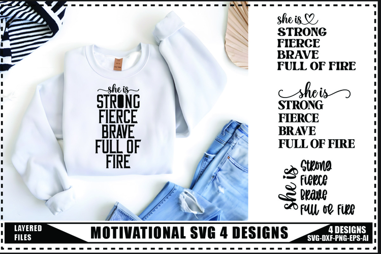 Motivation Svg 4 Designs, Self Love Motivation Svg
