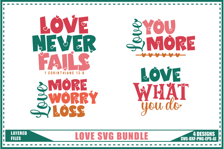 Valentines Svg 4 Designs