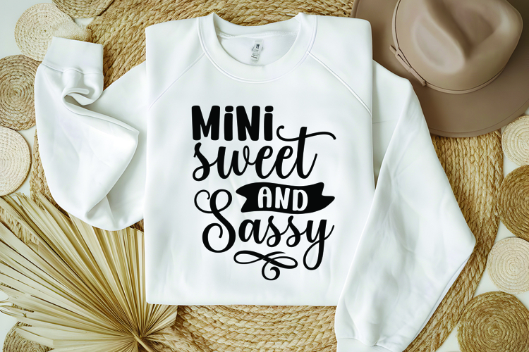 Mini Sweet and Sassy Svg, Funny Sarcastic Svg