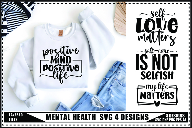 Mental Health Svg 4 Designs