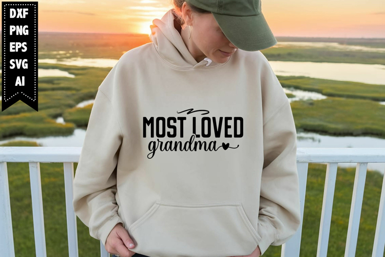 Most Loved Grandma Svg, Grandma Svg Designs