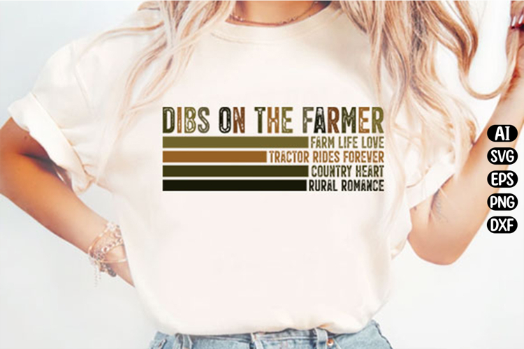 Retro Dibs on the Farmer Svg Design