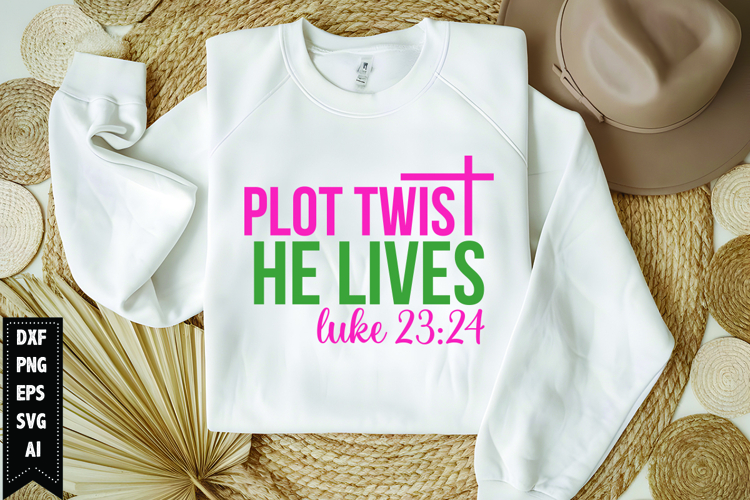 Plot Twist He Lives Svg, Religious Svg, Jesus God Svg