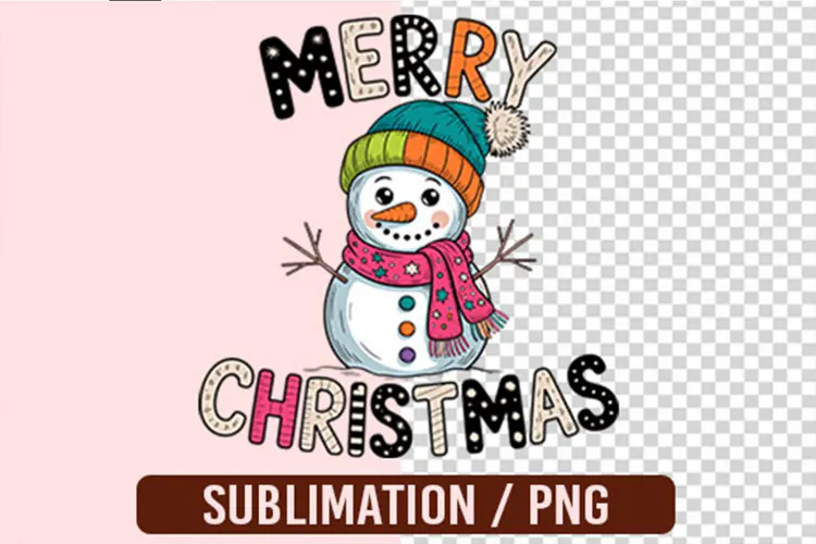 Funny Snowman Face Sublimation