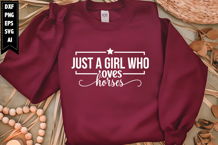 Just a Girl Who Loves Horses Svg, Vacation Svg Designs