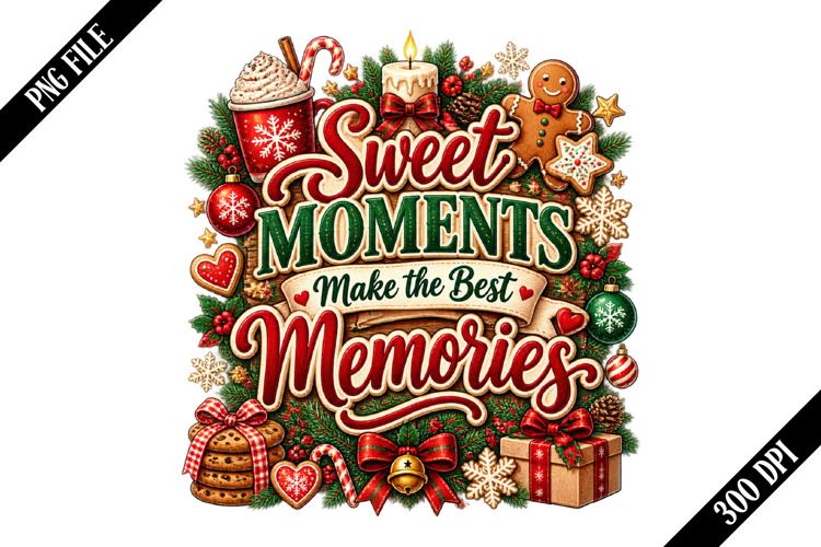 Sweet Moments Make Memories PNG Designs