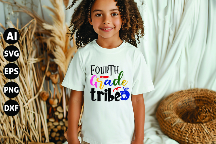 Fourth Grade Tribe Svg, Teacher Shirt Svg