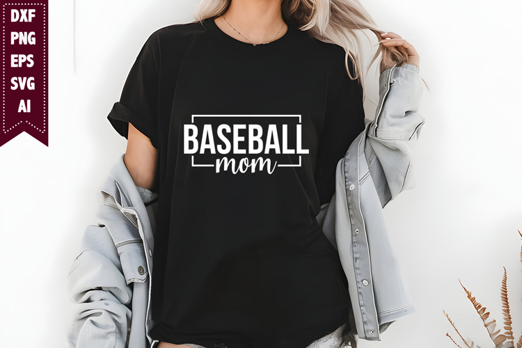 Baseball Mom Svg, Mom Shirt Designs