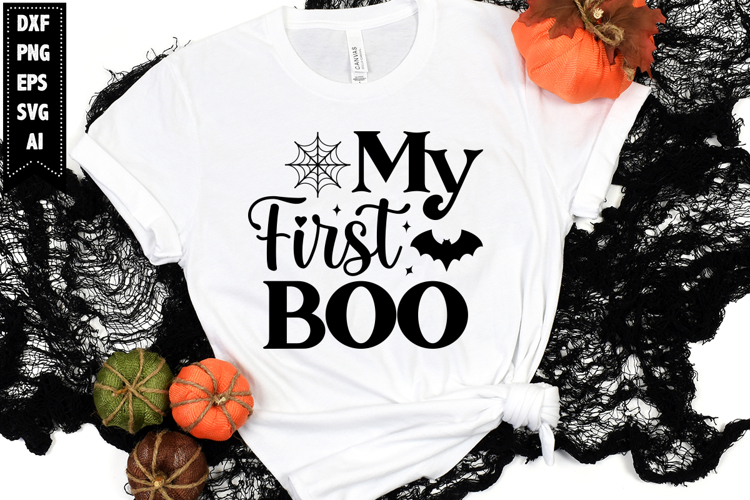 My First Boo Svg, Halloween Ghost Svg Design