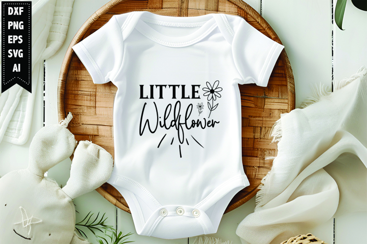 Little wildflower Svg, Funny Baby Svg Design