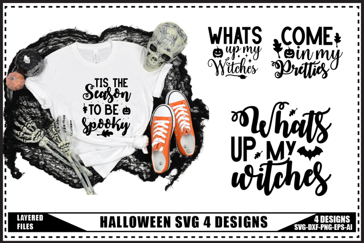 Halloween Svg 4 Designs, Funny Ghost Svg