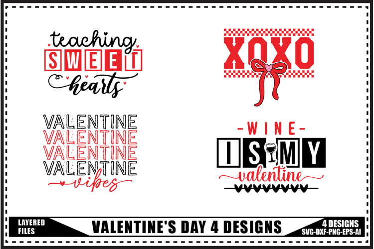 Funny Valentines Day Svg 4 Designs
