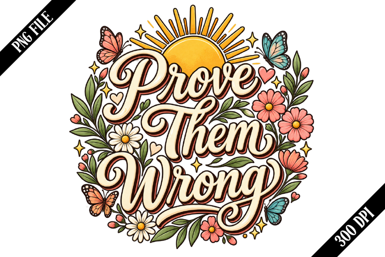 Prove Them Wrong PNG Designs