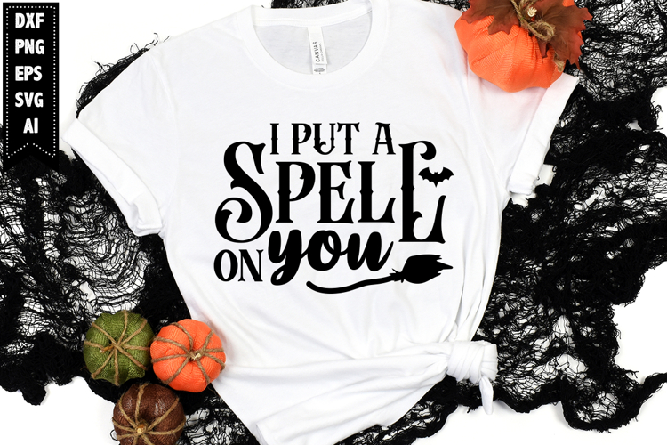 I Put A Spell On You Svg, Halloween Ghost Svg Design