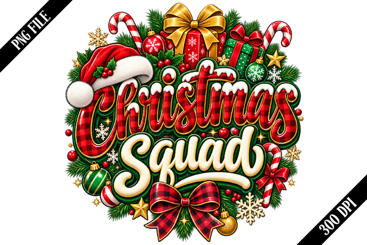 Christmas Squad PNG Designs