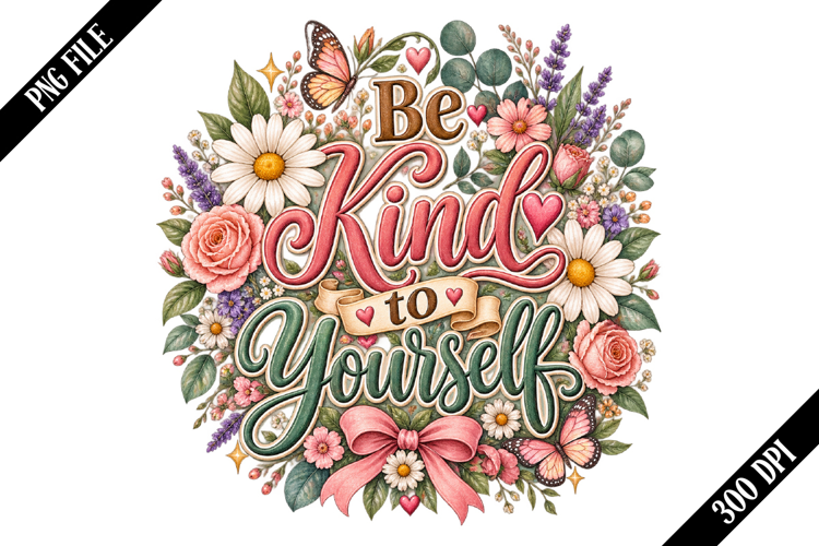 Be Kind to Yourself PNG Designs