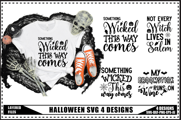 Halloween Svg 4 Designs, Funny Ghost Svg