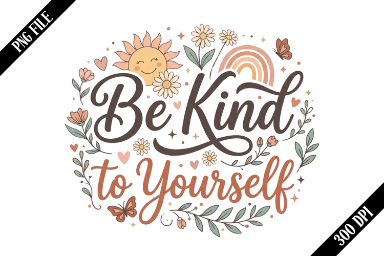Be Kind to Yourself PNG Designs