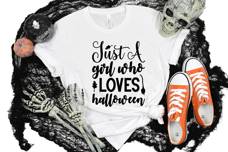 Just A Girl Who Loves Halloween Svg, Funny Halloween Svg