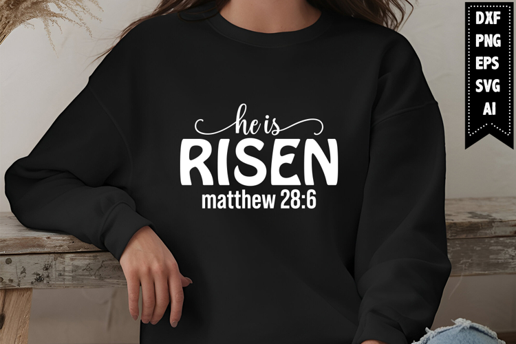He is Risen Svg, Motivation Svg Designs