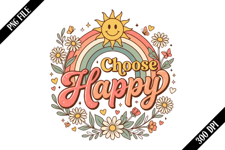 Choose Happy PNG Designs example image 1