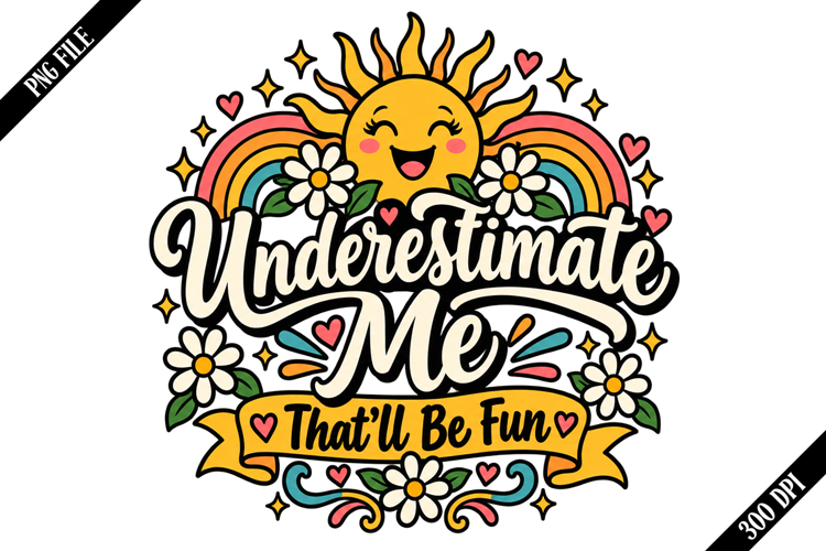 Underestimate Me That'll Be Fun PNG Designs