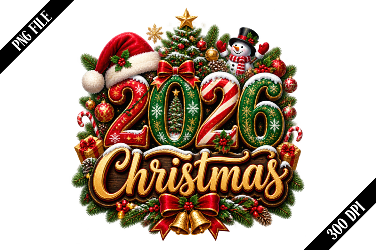 2026 Christmas PNG Designs