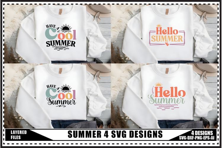 Summer Svg 4 Designs