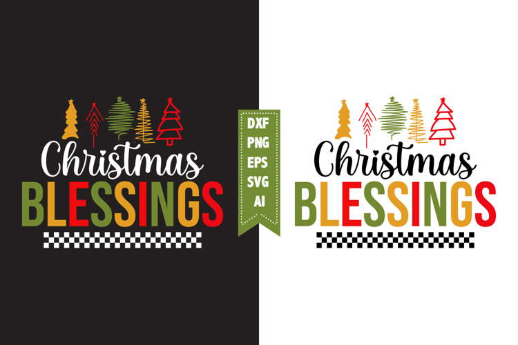 Christmas Blessings Svg, Christmas Svg, Xmas Svg